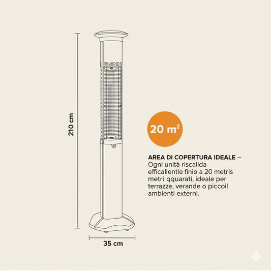 Riscaldatore elettrico EP-904 SKYLINE PRO