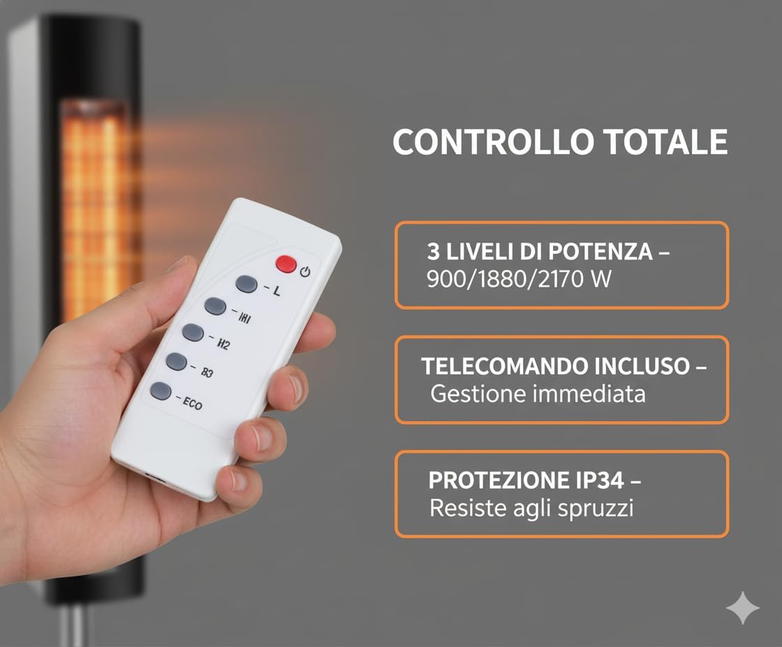 Riscaldatore elettrico EP-904 SKYLINE PRO